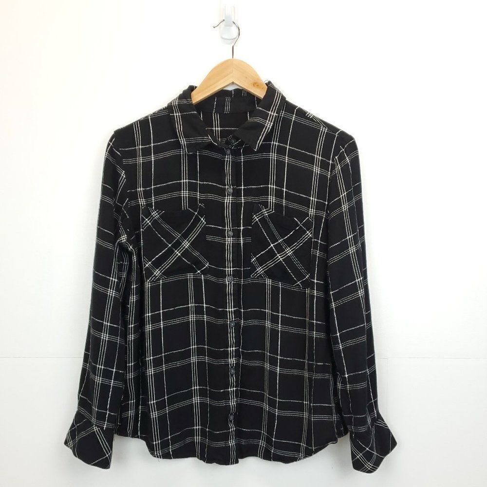 Sanctuary New Generation Plaid Boyfriend Shirt E-0141b - Picture 2 of 9